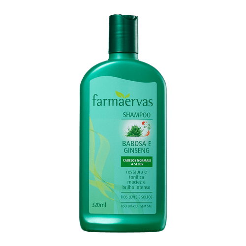 Farmaervas Babosa e Ginseng - Shampoo 320ml