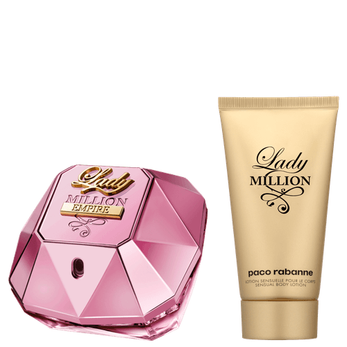 Lady Million Kit Empire Paco Rabanne Feminino -  Eau de Parfum 50ml + Hidratante Corporal 75ml