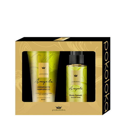 PokoLoka KIT Angels - Hidratante Perfumado 60ml e Body Splash 60ml