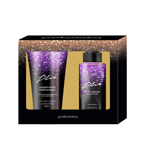 PokoLoka KIT Plié - Hidratante Perfumado 60ml e Body Splash 60ml