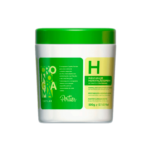 Portier Cronograma Capilar H - Máscara de Hidratação 500ml