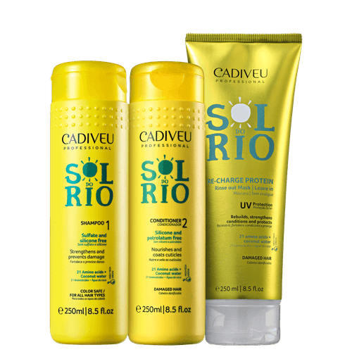 Cadiveu Kit Sol do Rio - Shampoo + Condicionador + Máscara 250ml