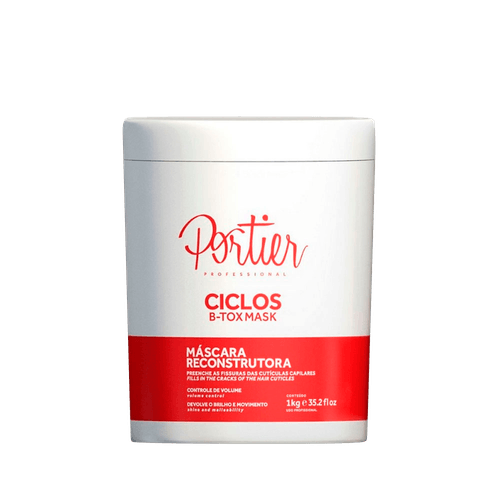 Portier Ciclos B-Tox Unique - Máscara Capilar Reconstrutora 1000ml