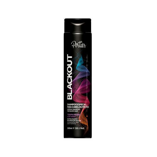 Portier Blackout - Shampoo Para Cabelos Pretos 300ml