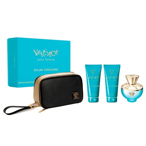 Versace Kit Dylan Turquoise - Shower Gel 100ml + Body Lotion  + Eau  de Toilette 100ml