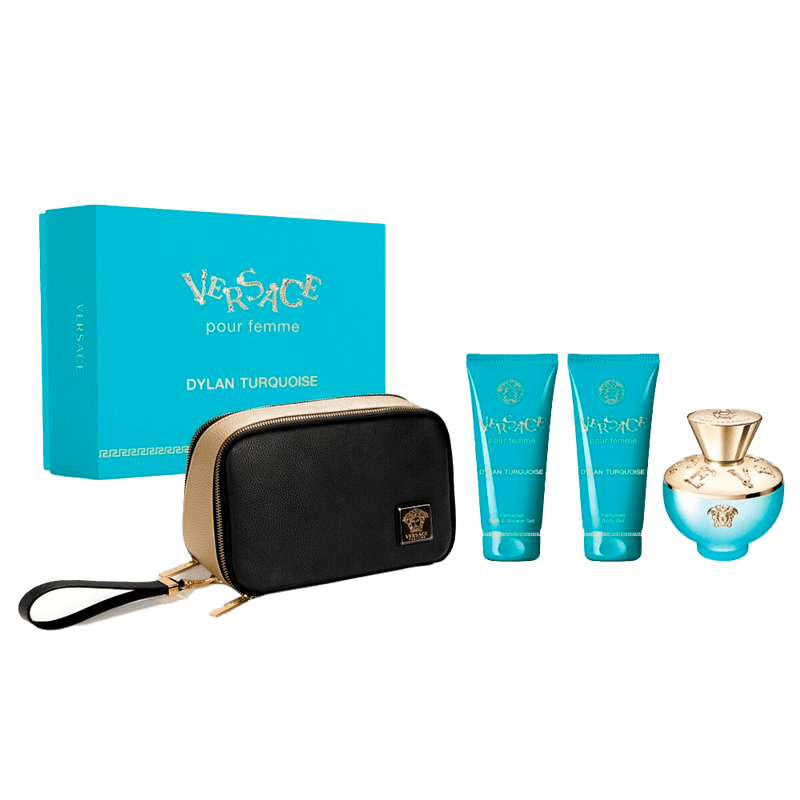 Versace-Kit-Dylan-Turquoise---Shower-Gel-100ml---Body-Lotion----Eau--de-Toilette-100ml
