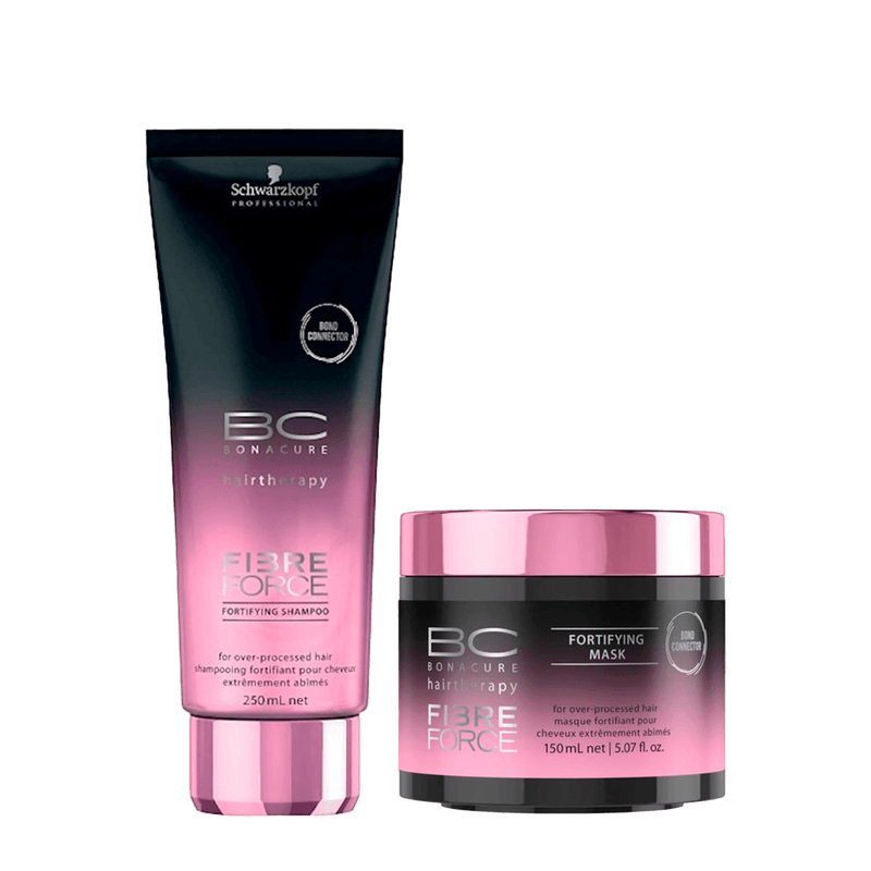 Schwarzkopf-Professional-Kit-BC-Bonacure-Fibre-Force-Fortifying-Masc-150ml---Shampoo-250ml