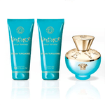 Versace-Kit-Dylan-Turquoise---Shower-Gel-100ml---Body-Lotion----Eau--de-Toilette-100ml