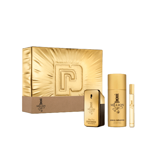 Paco Rabanne 1 Million 50ml Eau De Toilette + 10ml Eau De Toilette + 150ml Deodorant Spray