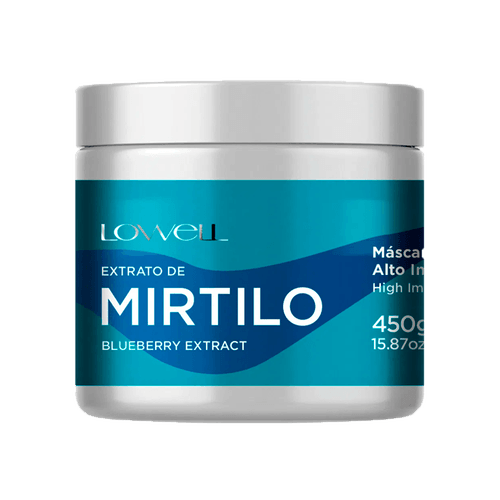 Lowell Extrato de Mirtilo - Máscara Capilar Alto Impacto 450g