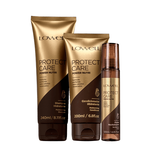 Lowell Protect Care Power Nutri Kit - Shampoo + Condicionador + Leave-In