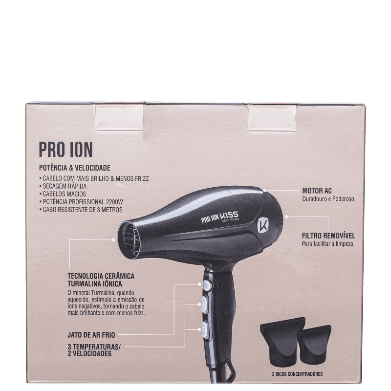 Kiss-New-York-Pro-Ion-220V---Secador-de-Cabelo