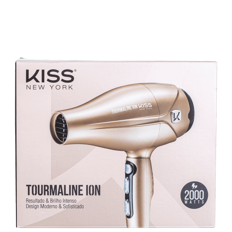 Kiss-New-York-Tourmaline-Ion-220V-Dourado---Secador-de-Cabelo