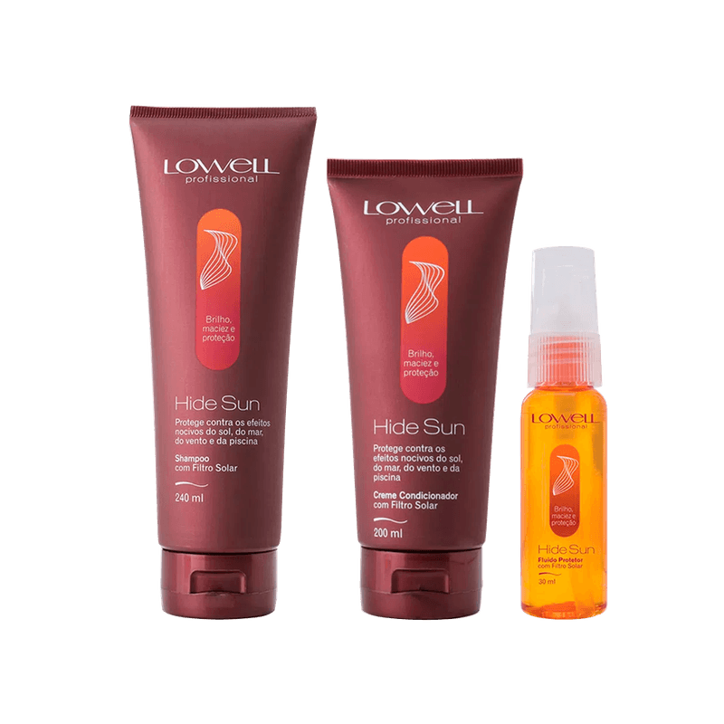 Lowell-Hide-Sun-Kit---Shampoo---Condicionador---Fluido