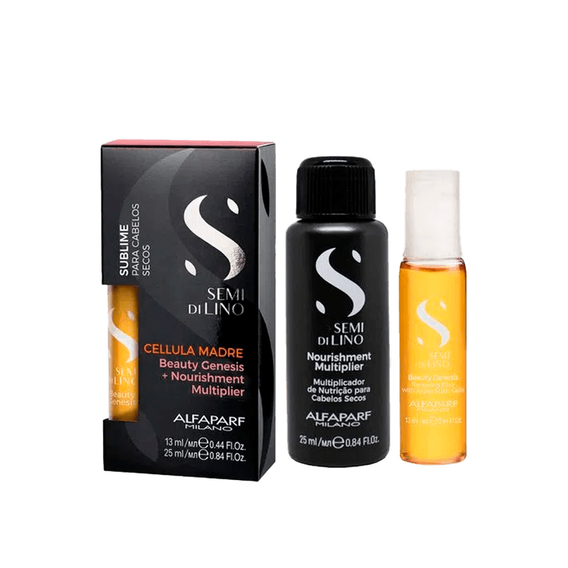 Alfaparf-Kit-Semi-Di-Lino-Sublime-Cellula-Madre-Beauty-Genesis-13ml---Nourishment-Multiplier-25ml-