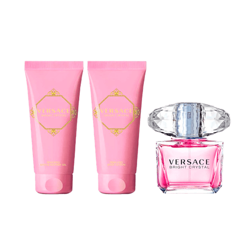 Versace Bright Crystal Kit Eau de Toilette 90ml + Shower Gel 100ml + Body Lotion 100ml + Necessaire