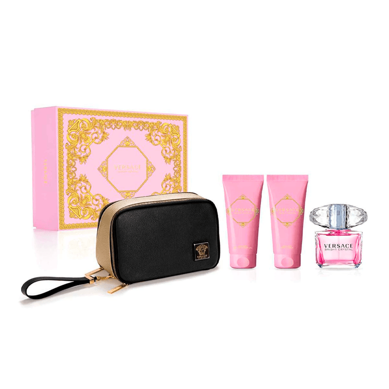 Versace-Bright-Crystal-Kit-Eau-de-Toilette-90ml---Shower-Gel-100ml---Body-Lotion-100ml---Necessaire