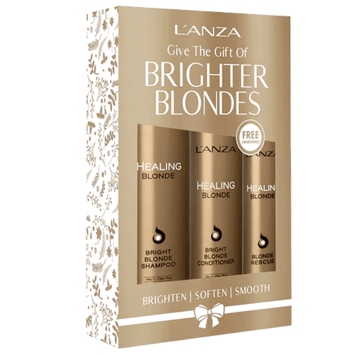 Lanza Kit Brighter Blondes - Shampoo 300ml + Condicionador 250ml + Leave-in Reconstrutor 150ml