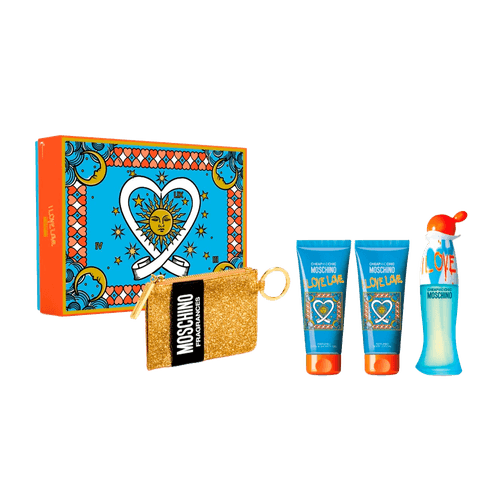 Moschino I Love Kit Eau de Toilette 100ml + Body Lotion 100ml + Shower Gel 100ml  + Mini Necessaire