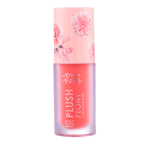 Bruna Tavares Batom e Blush Plush Peony - Coral Charm 6g