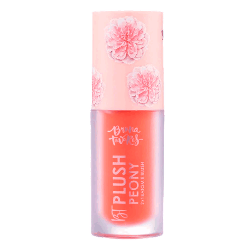 Bruna Tavares Batom e Blush  Plush Peony - Sunset 6g