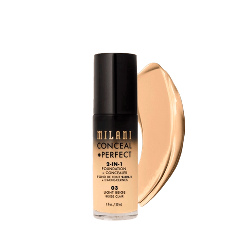 Milani 2 em 1 Light Beige 03 - Base Liquida