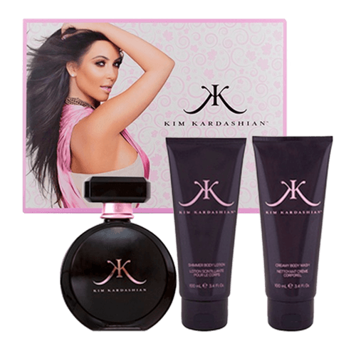 Kit Kim Kardashian Eau de Parfum 100ml + Body Lotion 100ml + Shower Gel 100ml