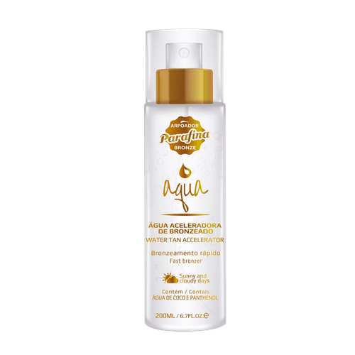 Parafina Bronze Aqua Água Aceleradora de Bronzeado - Loção Bronzeadora 200ml