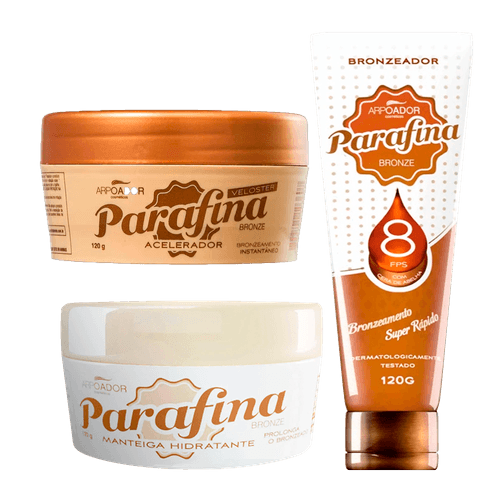 Parafina Kit Bronze Super - Kit Bronzeador