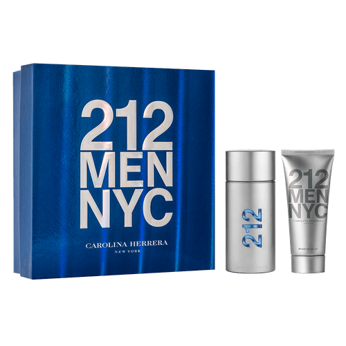 Kit Carolina Herrera 212 Men - Eau de Toilette 100ml + Shave Gel  100ml