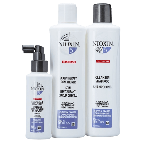 Nioxin System Kit 5 Shampoo 300ml - Condicionador 300ml - Hair Treatment 100ml