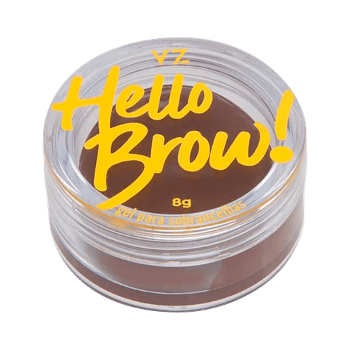 Vizzela Hello Brow! Marrom Escuro - Gel Para Sobrancelhas 8g