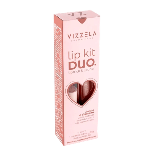 Vizzela Lip Kit Duo 01 Delicada - Batom e Lapiseira Labial