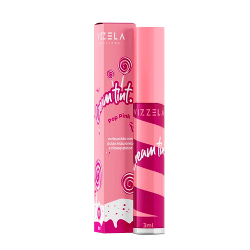 Vizzela Cream Tint Pop Pink - Cream Lipstick 3ml