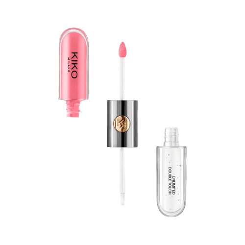 Kiko Unlimited Double Touch 111-Satin-Pink-Camellia - Batom Líquido Luminoso