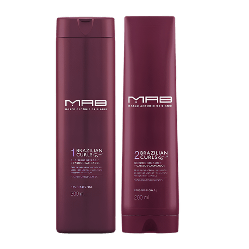 MAB Conjunto Antônio de Biaggi Brazilian Curls Duo Shampoo 300ml + Condicionador 200ml