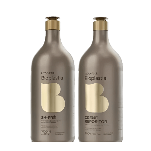 Lowell Kit Bioplastia Shampoo 1000ml + Máscara 900g