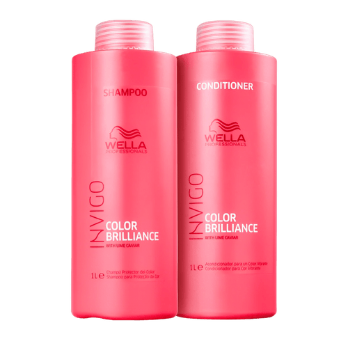 Wella Brilliance Invigo Color Brilliance Shampoo 1000ml + Condicionador 1000ml