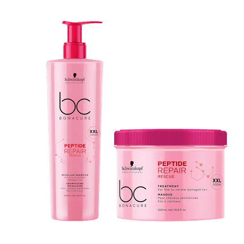 Schwarzkopf Kit Professional BC Peptide Shampoo 500ml + Máscara 500ml