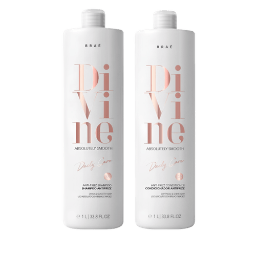 Braé Kit Divine Shampoo 1000ml + Condicionador Antifrizz 1000ml