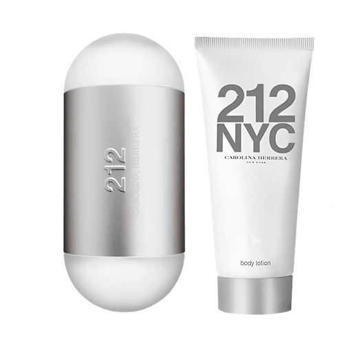 Kit Carolina Herrera 212 NYC Feminino - Eau de Toilette 100ml + Hidratante Corporal 100ml