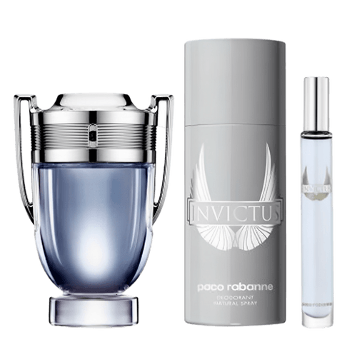 Paco Rabanne Kit Invictus Eau De Toilette 100ml + 10ml + Desodorante 150ml