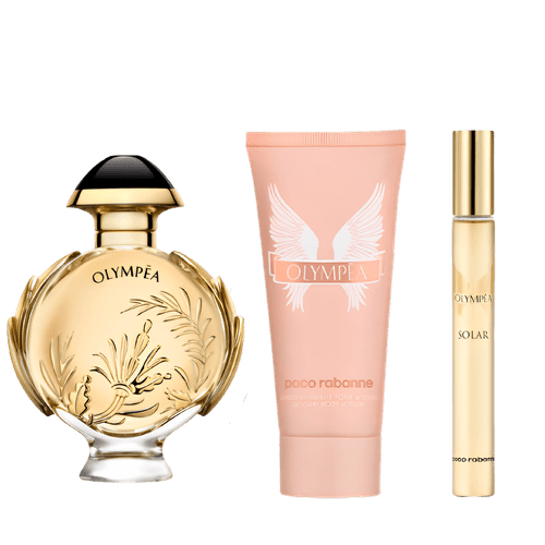 Paco Rabanne Kit Olympéa Solár Eau De Parfum 80ml + 10ml + Body Lotion 100ml