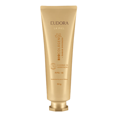 Eudora La Piel Âmbar Dourado FPS15 - Creme Hidratante para Mãos 50g