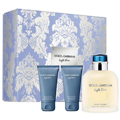 Kit Dolce & Gabbana Light Blue - Shower Gel 50ml + Eau de Toilette 100ml + Balm 50ml