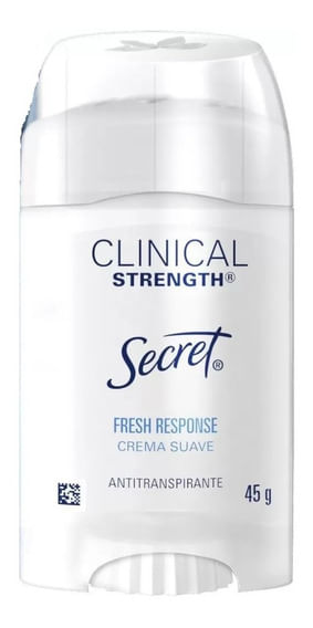 Secret Clinical Strength Crema Suave Fresh Response - Desodorante 45g