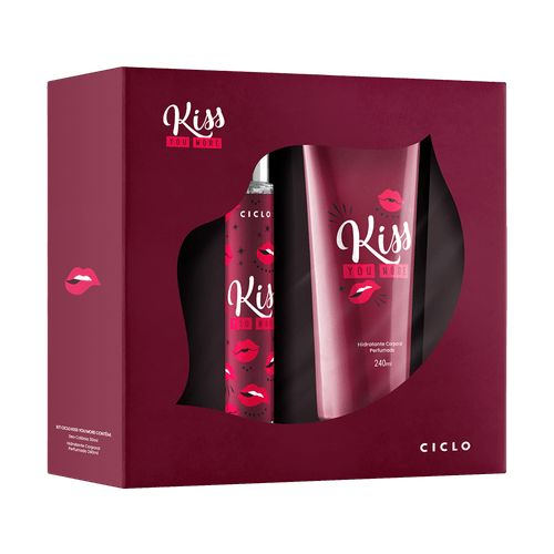 Ciclo Cosméticos Estojo Kiss You More Deo Colônia 30ml + Loção Hidratante 240ml