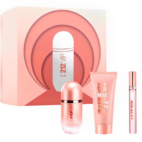 Carolina Herrera Kit 212 Vip Rose Eau de Parfum 80ml + 212 Vip Rose 10ml + Body Lotion 100ml