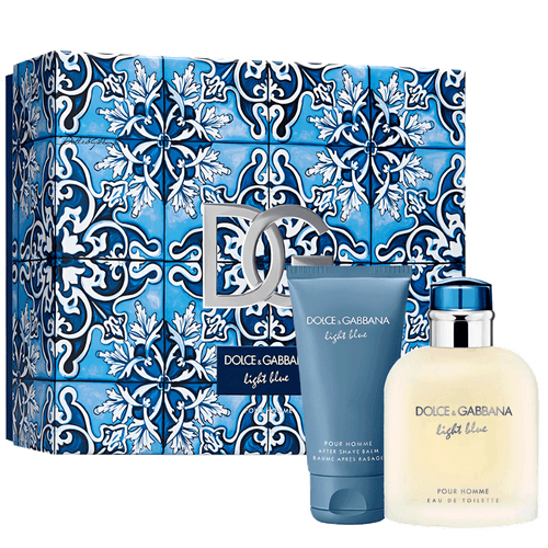 Kit Dolce & Gabbana Light Blue Pour Homme Eau de Toilette 75ml + After Shave Balm 50ml