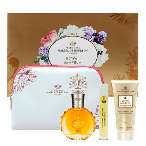 Marina de Bourbon Kit Royal Diamond Eau de Parfum 100ml + Eau de Parfum 20ml + Body Lotion 100ml + Necessaire